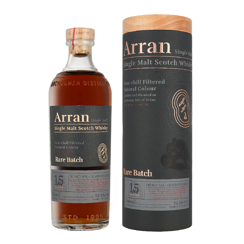 Arran 15 Year Old Rare Batch French Oak Single Malt Scotch Whisky 70cl