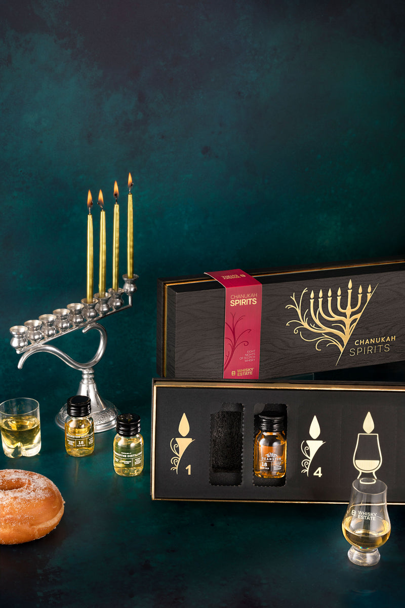 Chanukah Whisky Calendar 2025 - Glencairn Glass Included