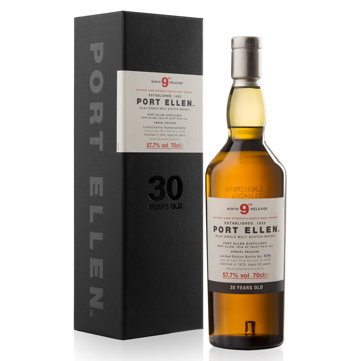 Port Ellen 9th Release 1979 – 30 Year Old – Bottle #0156